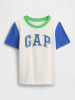 GAP Shirt in Weiß/ Dunkelblau/ Grün