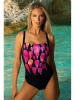 Verano Badeanzug "Estella" in Schwarz/ Pink