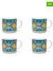 Trendy Kitchen by EXCÉLSA Kubki (4 szt.) "Trinacria" w kolorze błękitnym - 290 ml
