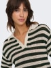 JDY Pullover in Beige/ Schwarz