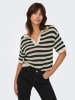 JDY Pullover in Beige/ Schwarz