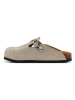 Calceo Clogs in Beige/ Schwarz