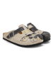 Calceo Clogs in Beige/ Anthrazit