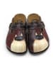 Calceo Clogs in Braun/ Beige