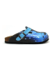 Calceo Clogs in Blau/ Bunt