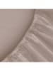 ethere Perkal-Spannbettlaken "Liso" in Beige
