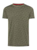 Timezone Shirt in Khaki/ Dunkelblau