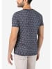 Timezone Shirt in Weiß/ Dunkelblau