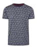 Timezone Shirt in Weiß/ Dunkelblau