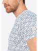 Timezone Shirt in Weiß/ Dunkelblau