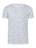 Timezone Shirt in Weiß/ Dunkelblau