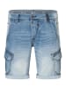 Timezone Spijkershort "Stanley" - slim fit - lichtblauw