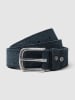 Vanguard Leren riem donkerblauw