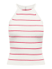 ONLY Top "Gemma" in Weiß/ Pink