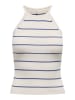 ONLY Top "Gemma" in Weiß/ Blau
