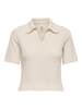 ONLY Strick-Poloshirt in Beige