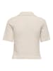 ONLY Strick-Poloshirt in Beige
