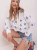 Trend Alacati Bluse in Weiß/ Blau