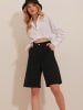 Trend Alacati Jeans-Shorts in Schwarz