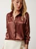 Happiness Istanbul Bluse in Braun