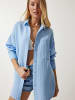 Happiness Istanbul Bluse in Hellblau