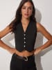 Happiness Istanbul Gilet zwart