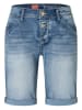 Timezone Spijkershort "Nali" - slim fit - blauw