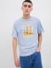 Jack & Jones Koszulka "Porto" w kolorze błękitnym