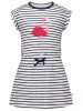 Salt and Pepper Jurk wit/donkerblauw