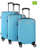 Geographical Norway 3tlg. Hardcase-Trolleyset "Softless" in Hellblau
