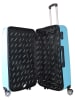 Geographical Norway 3-delige hardcase-trolleyset "Softless" lichtblauw