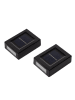 Garden Hero 2er-Set: LED-Solar-Wandleuchten in Schwarz - (L)10 x (B)7,3 cm