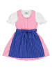 Isartrachten Dirndl lichtroze/blauw