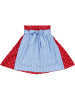 Isartrachten Dirndl in Rot/ Hellblau