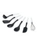 KitchenAid 6tlg. Küchenhelfer-Set in Schwarz/ Weiß