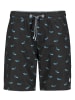 Sublevel Badeshorts in Schwarz