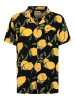 Urban Surface Blouse - regular fit - zwart/geel