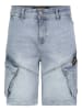 Sublevel Jeans-Cargobermudas in Hellblau