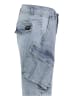 Sublevel Jeans-Cargobermudas in Hellblau