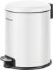 Fackelmann Pedaalemmer "Milano" wit - 3 l
