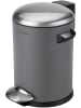 Fackelmann Pedal-Abfallsammler "Paris" in Grau - 3 l