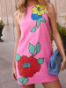 LA Angels Kleid in Rosa/ Bunt