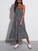 Milan Kiss Jurk zwart/wit