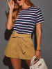 Milan Kiss Shirt donkerblauw/wit