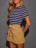Milan Kiss Shirt donkerblauw/wit