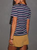 Milan Kiss Shirt donkerblauw/wit