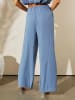 Milan Kiss Marlenehose in Hellblau