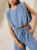 Milan Kiss Marlenehose in Hellblau