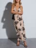 Milan Kiss Kleid in Beige/ Schwarz