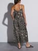Milan Kiss Jumpsuit in Schwarz/ Creme